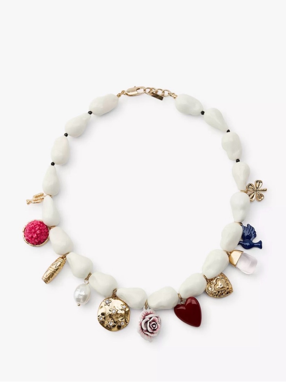 Zara PEARL CHARMS NECKLACE